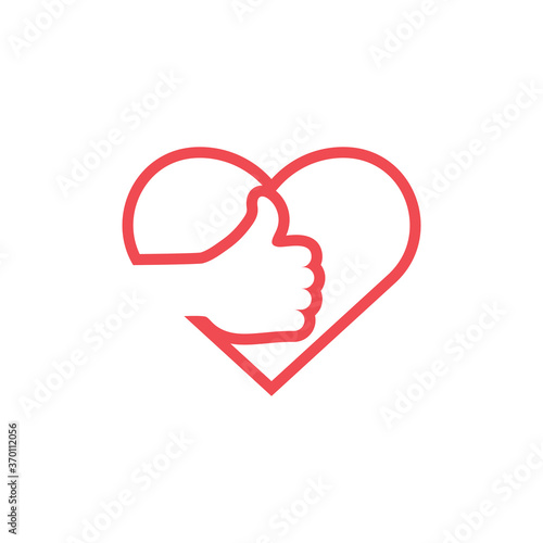 Heart icon design template vector isolated