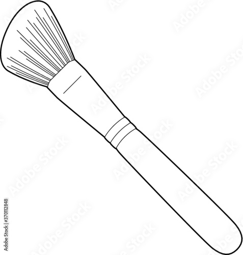 Makeup brush for blush