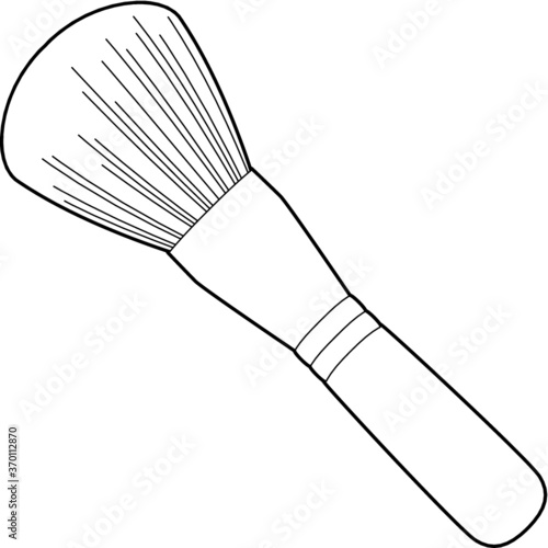 A makeup brush