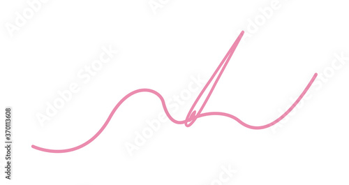 針と糸のイラスト