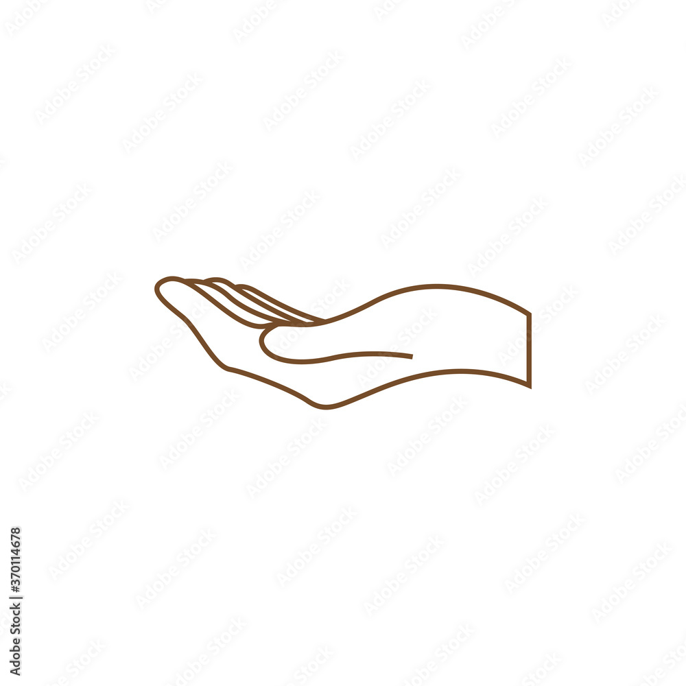 Hand icon design template vector isolated Hand icon design template vector isolated