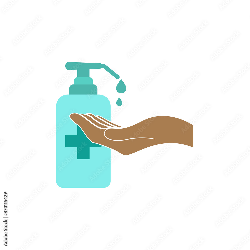 Hand sanitizer icon design template vector isolated Hand sanitizer icon design template vector isolated
