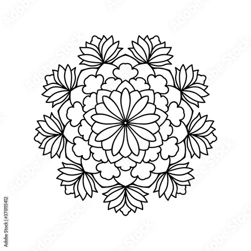Mandala. Ethnic decorative round pattern. Hand drawn background.