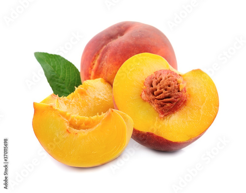 Sweet peach fruits