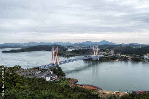 Jindo Bridge in Rainy Season photo