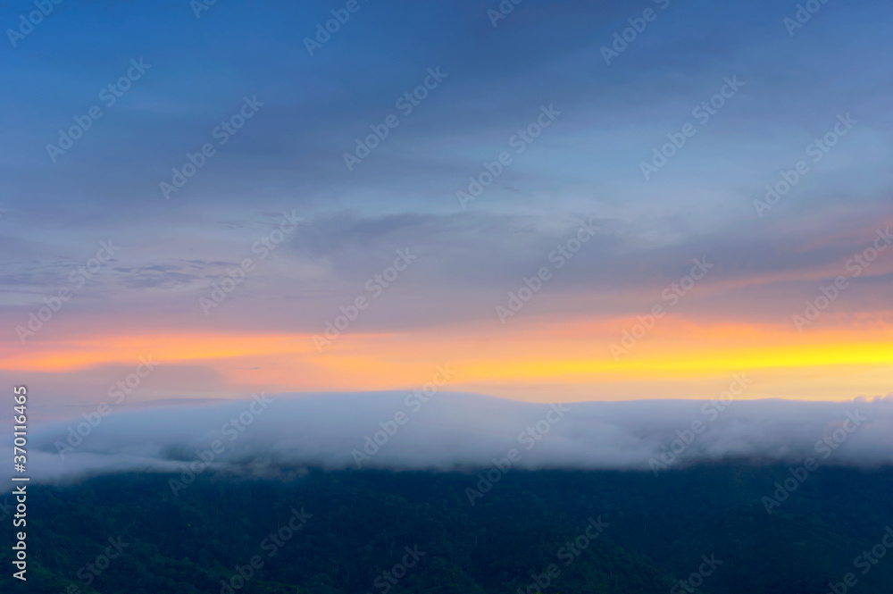 Landscape of mountains