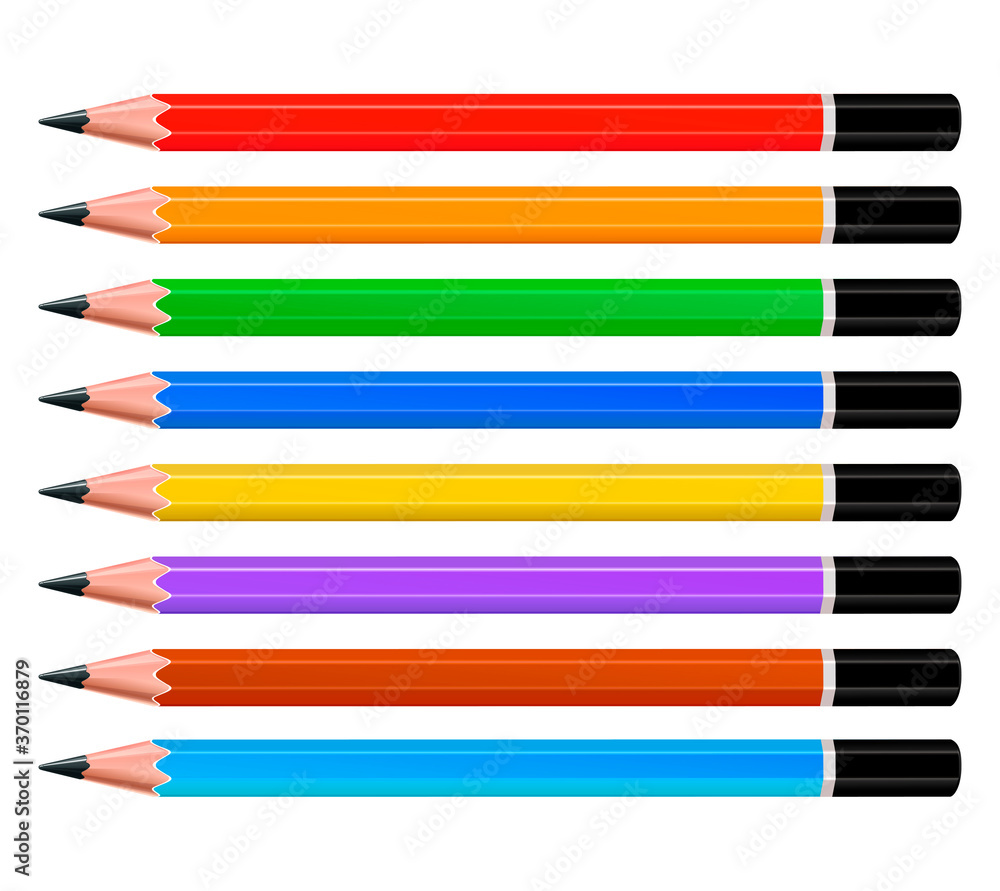 Vector illustration of a set of Pencils Vector illustration of a set of Pencils