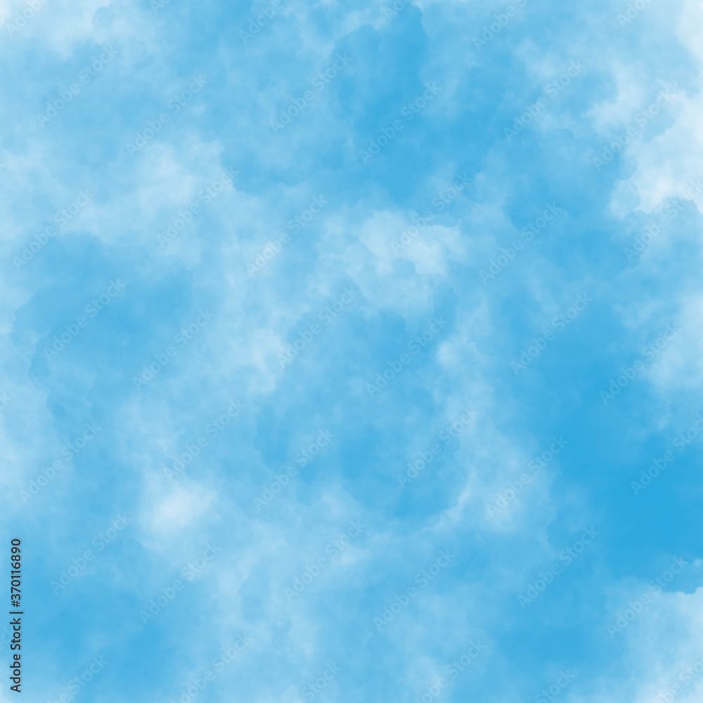Blue cloud Digital procreate Abstract background Illustration