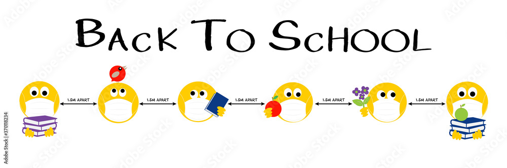 School - Back to School - School Emoji Faces - Half Sheet Misc. (Must