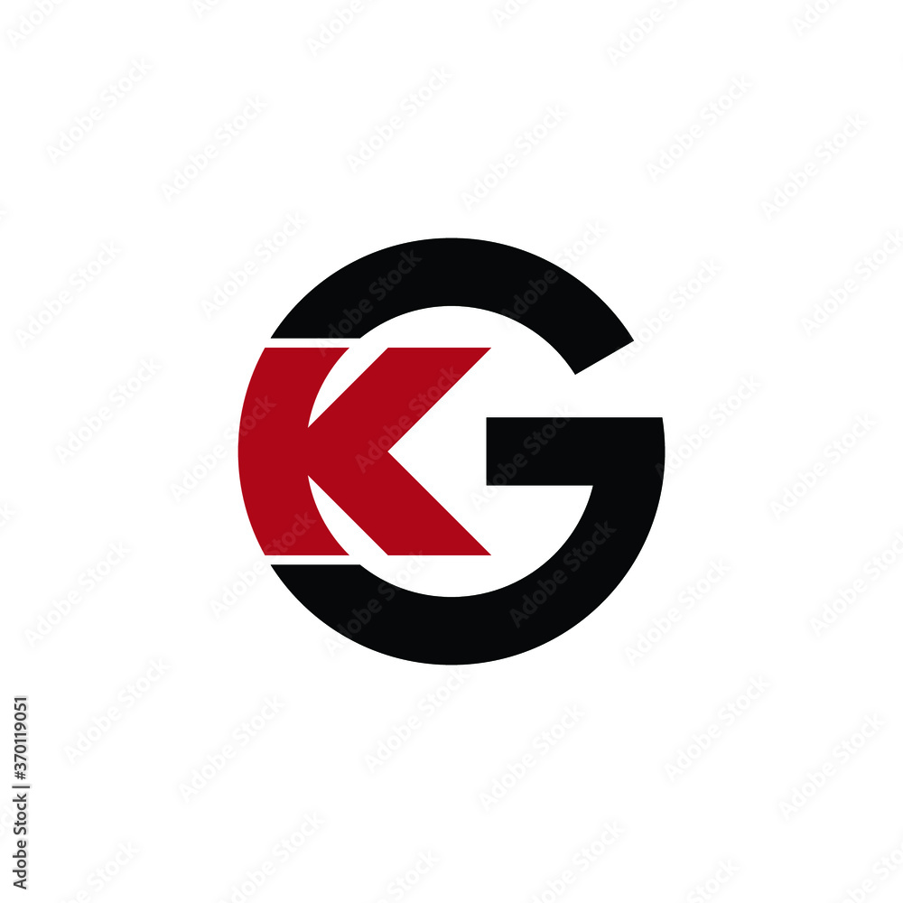 Letter KG monogram logo icon design Letter KG monogram logo icon design