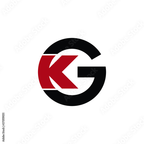 Letter KG monogram logo icon design
