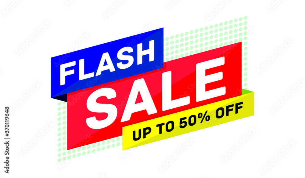 Flash sale modern banner promotional template vector eps Flash sale modern banner promotional template vector eps