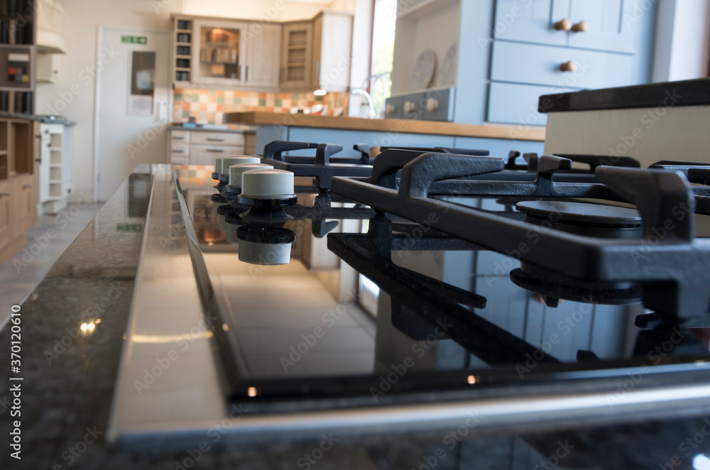 Modern gas appliance cooker hob Modern gas appliance cooker hob
