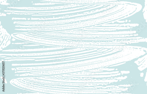 Grunge texture. Distress blue rough trace. Bizarre