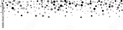 Scattered random black dots. Dark points dispersio