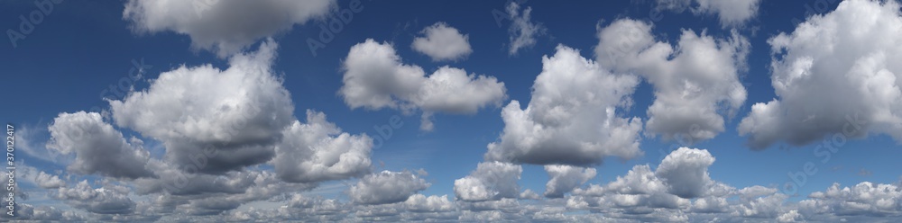 Blue summer sky with white cumulus clouds. High resolution panorama of sky with beautiful clouds. Chill out and peace, happiness and hope. Blue summer sky with white cumulus clouds. High resolution panorama of sky with beautiful clouds. Chill out and peace, happiness and hope.