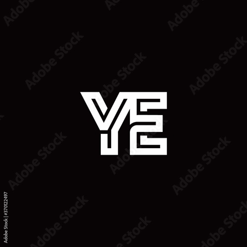 YE monogram logo with abstract line