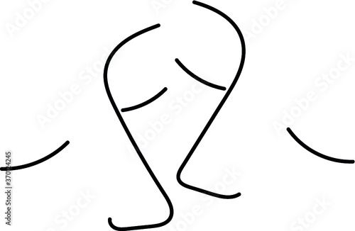 vector illustration of a silhouette of a woman and man love