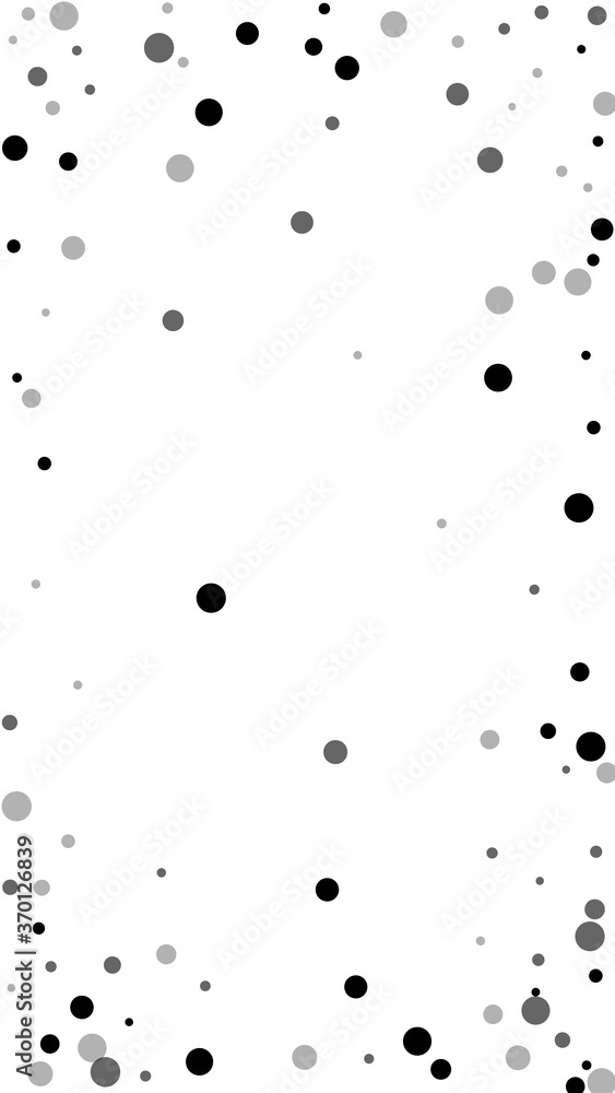 Scattered random black dots. Dark points dispersio