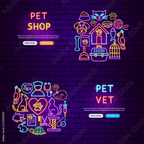 Pet Neon Banners