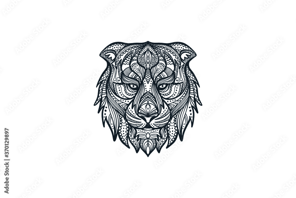 Obraz premium Vintage mandala logo