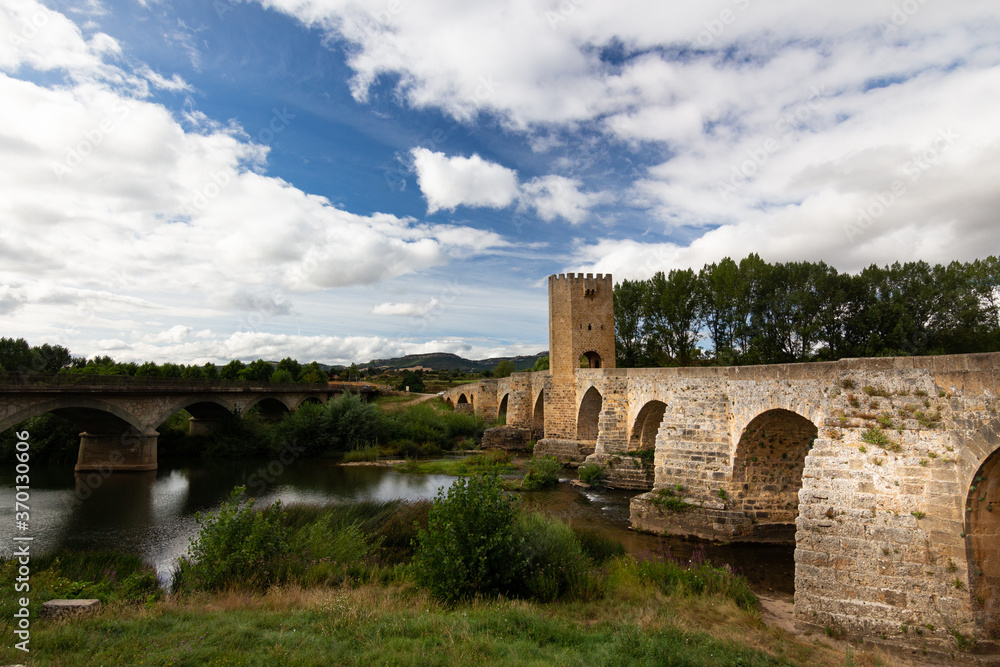 Medieval bridge of Frías, Burgos, Spain.