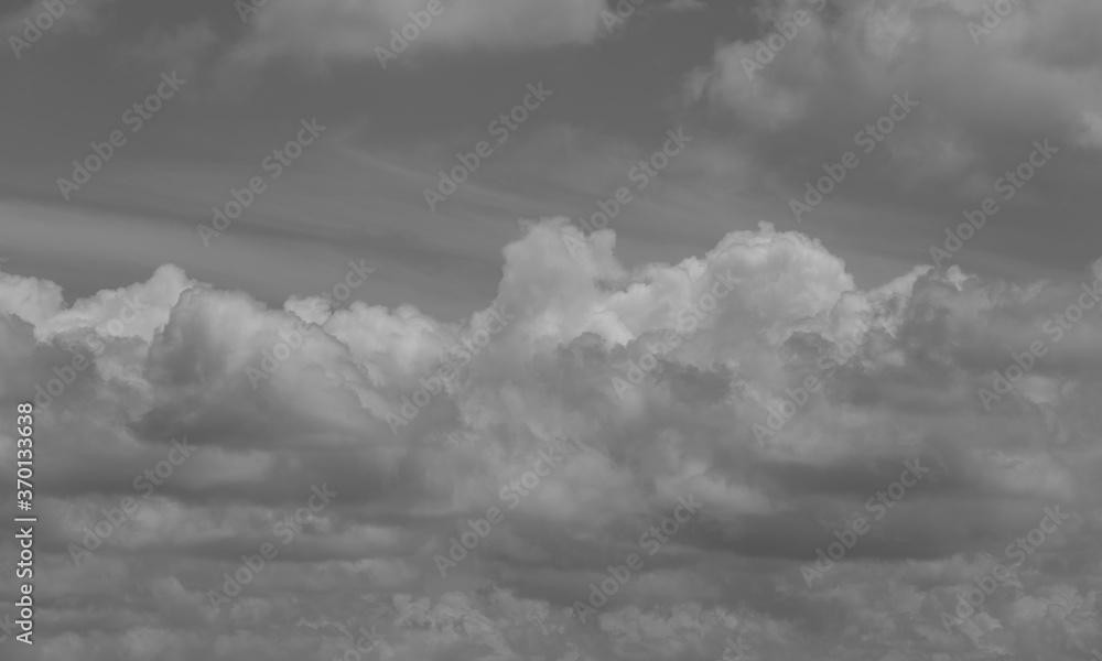 dark gray dramatic sky with large clouds