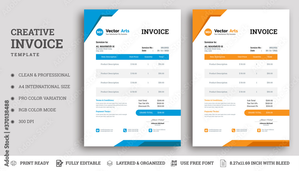 Invoice Design Template Invoice Design Template
