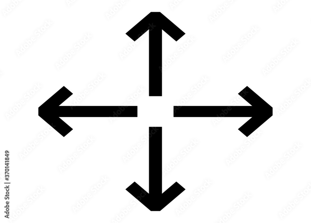 Arrows Move Vector Icon For apps and website Arrows Move Vector Icon For apps and website