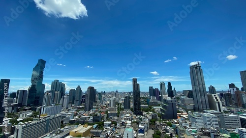 Canvas Print Bangkok city skyline from high angle viewpoint