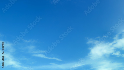 blue sky with beautiful natural white clouds  