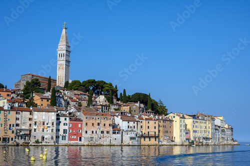 View of the old town of Rovinj in Croatia