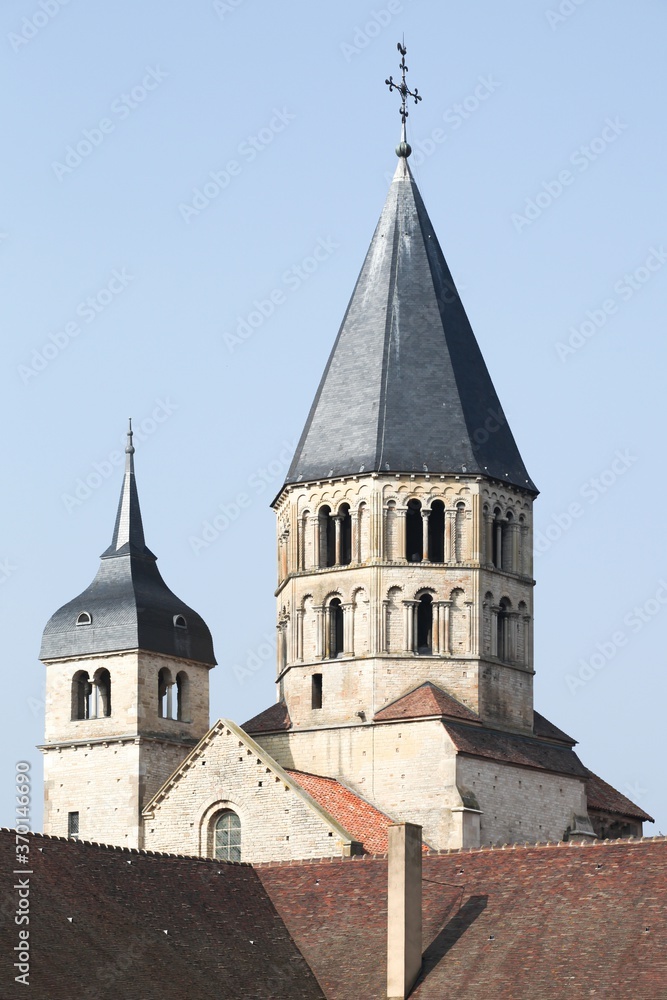 The abbey of Cluny in Burgundy, France The abbey of Cluny in Burgundy, France