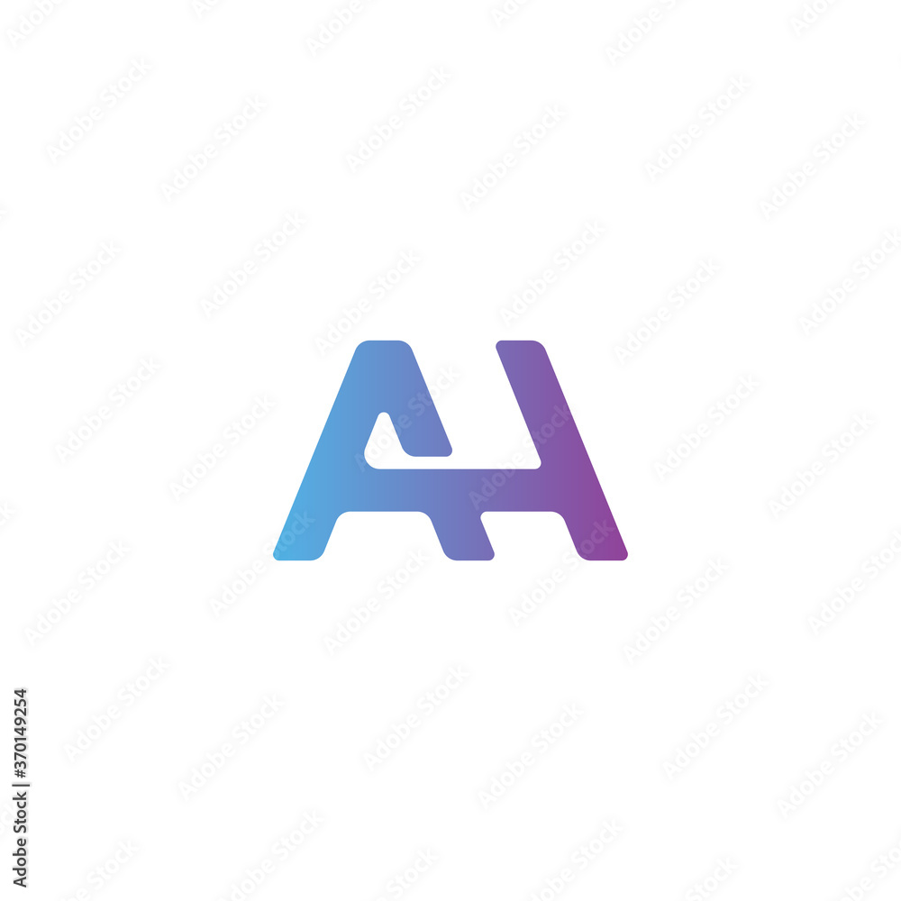 Initial letter AH logo design vector Initial letter AH logo design vector