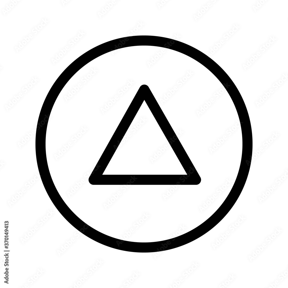 Upward arrow icon - vector illustration. Up button UI design element. Upward arrow icon - vector illustration. Up button UI design element.