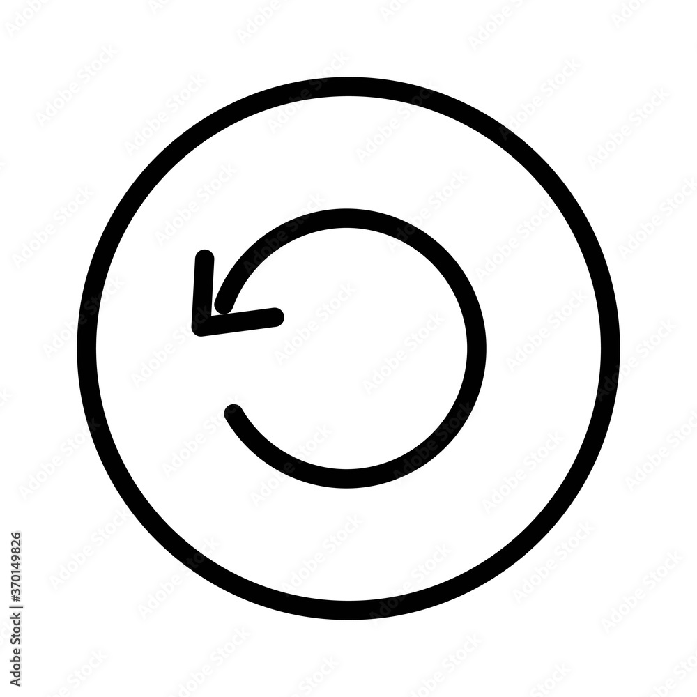 Reload line icon - vector illustration. Refresh the webpage symbol. Reload line icon - vector illustration. Refresh the webpage symbol.