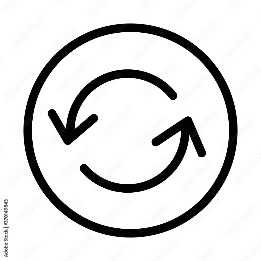Sync icon - vector illustration. Refresh button symbol. Sync icon - vector illustration. Refresh button symbol.