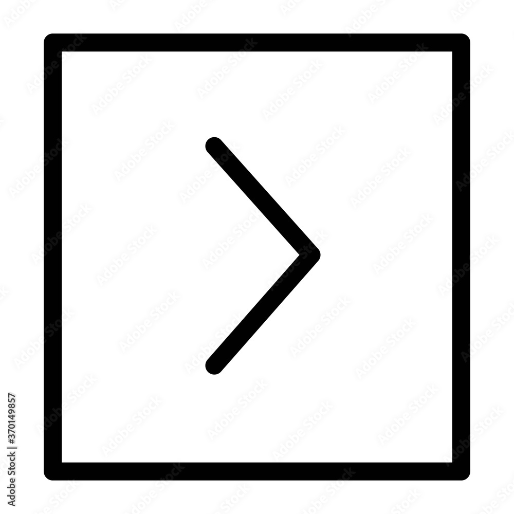 Right arrow icon - vector illustration. Next button UI design element. Right arrow icon - vector illustration. Next button UI design element.