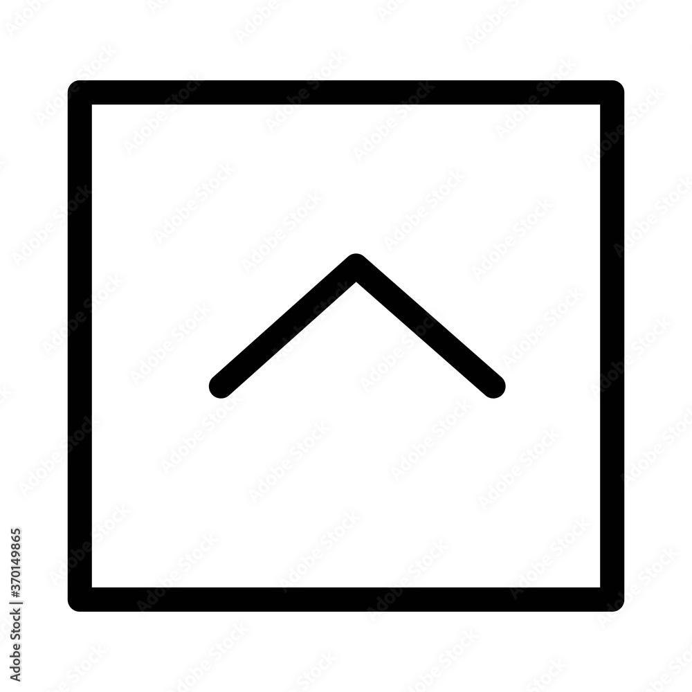 Upward arrow icon - vector illustration. Up button UI design element. Upward arrow icon - vector illustration. Up button UI design element.