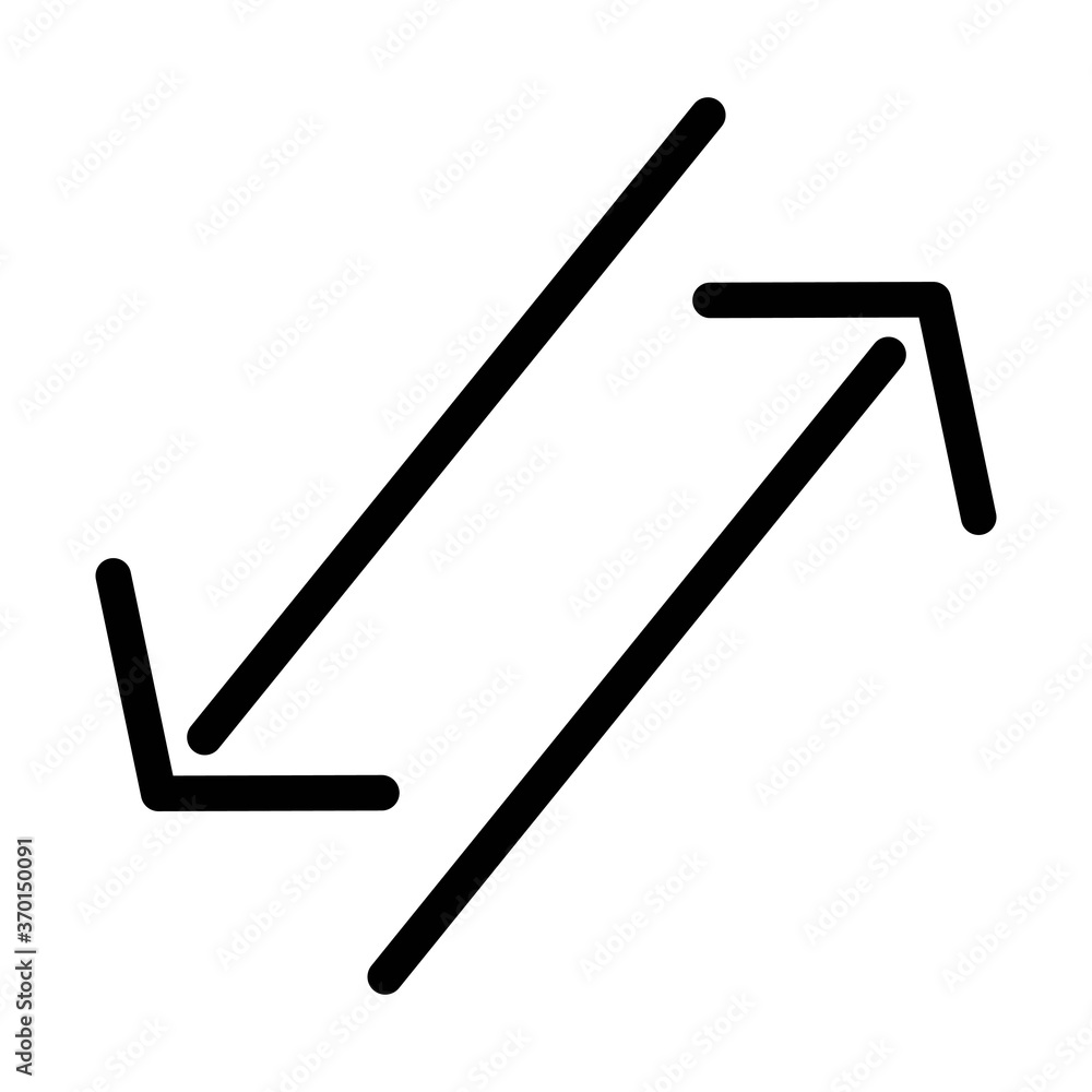Transfer arrows icon - vector illustration. Exchange symbol. Transfer arrows icon - vector illustration. Exchange symbol.