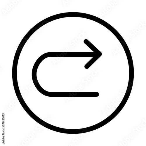 Right curved arrow icon. Turn right, go ahead button design element. Free Download Right curved arrow icon. Turn right, go ahead button design element. - GFXLoad
