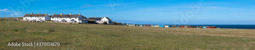 Panoramic view of the settlement at Portland Bill, Isle of Portland, Dorset, UK photo