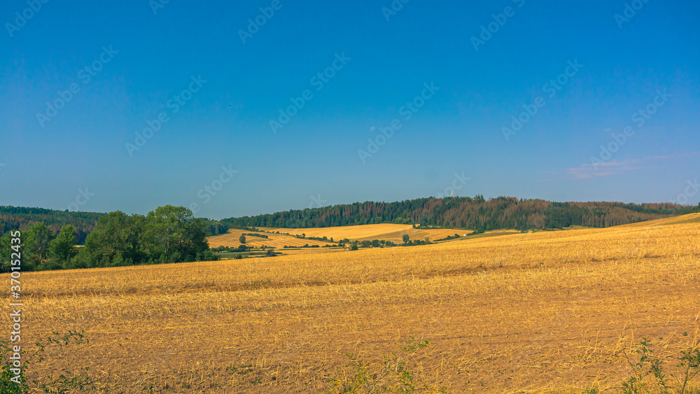 Thüringer Hügellandschaft bei Kranichfeld