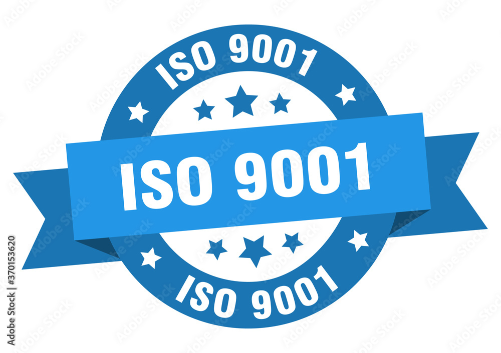iso 9001 round ribbon isolated label. iso 9001 sign iso 9001 round ribbon isolated label. iso 9001 sign