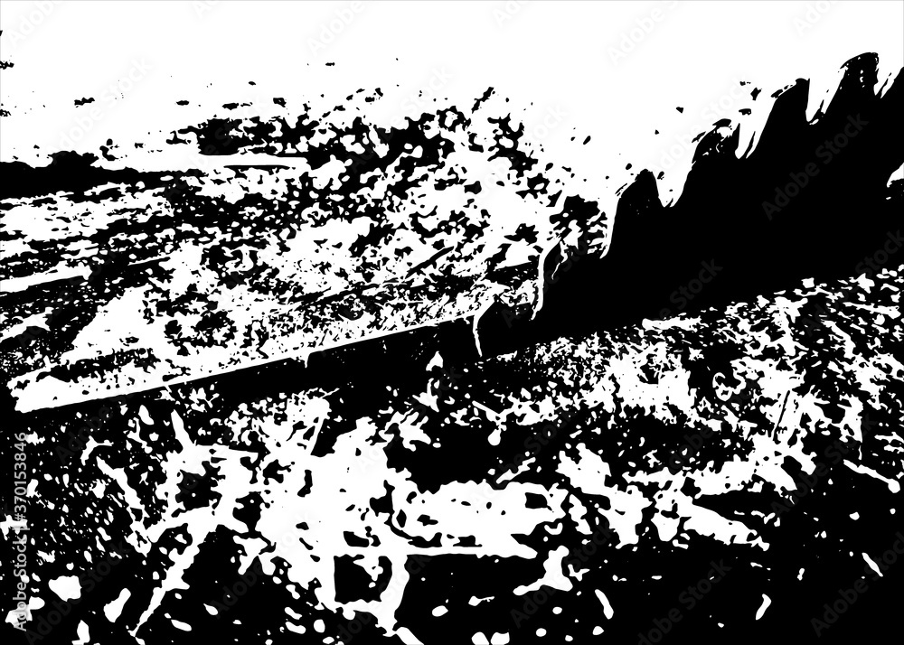 Naklejka premium black and white grunge texture background