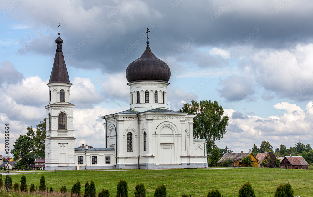 Russisch Orthodoxe Kirche auf dem Weg durch Litauen