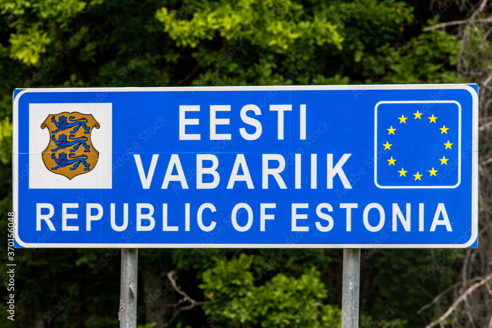 EU Schild für die Republik Estland