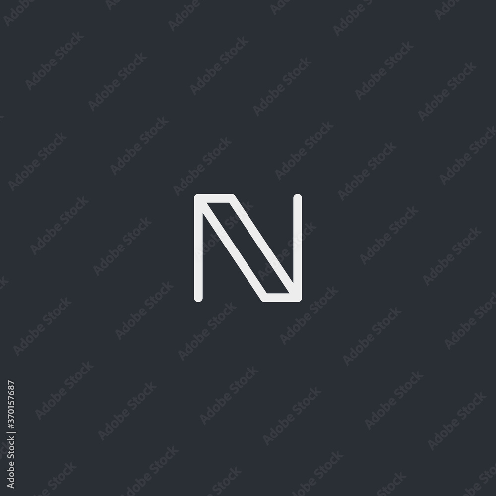 logo letter n with a simple design logo letter n with a simple design