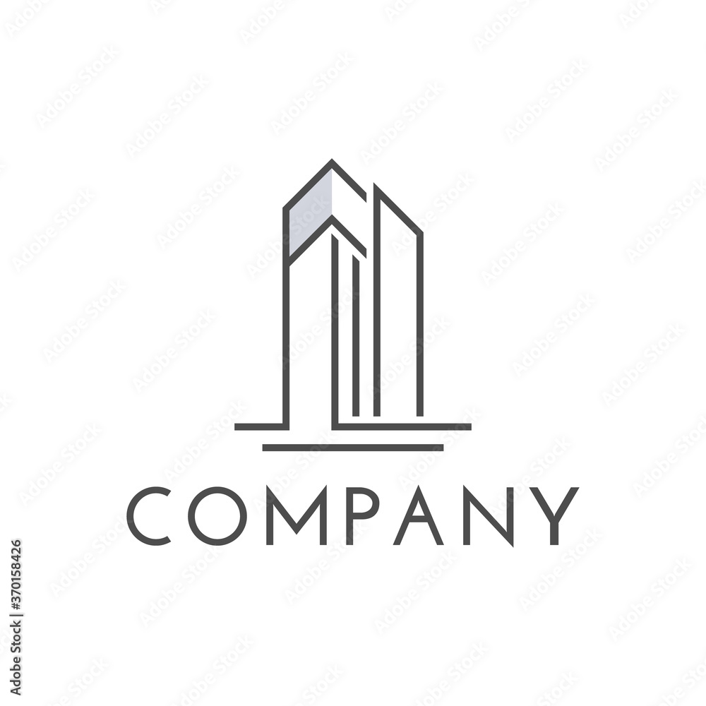 real estate monoline logo creative concept real estate monoline logo creative concept
