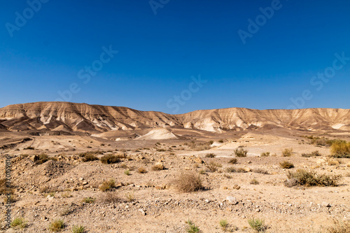 desert landscape in dead sea